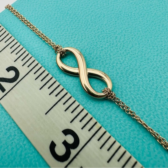 RARE Tiffany & Co. Rubedo Gold Mix Infinity Bracelet 6” with Packaging - Picture 9 of 12